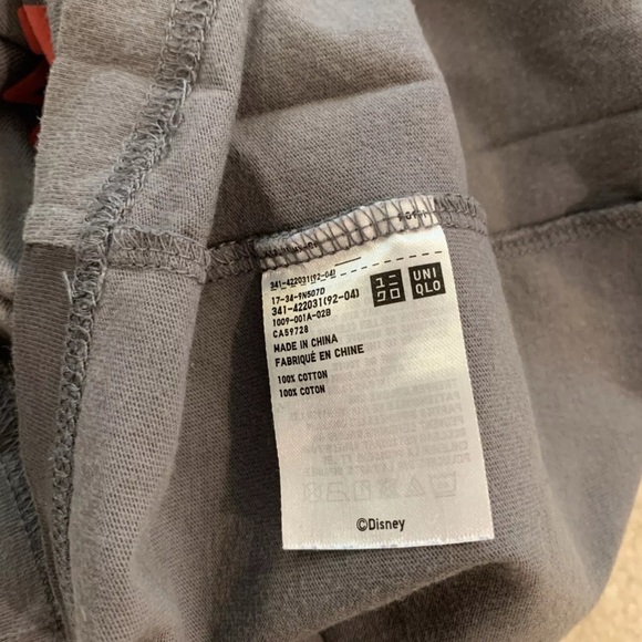 Disney Lion King Uniqlo Lot of 2 T-Shirts Mens Size M Black Gray Simba Scar King - Picture 12 of 12